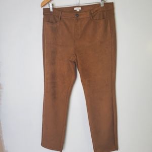 J. Jill Taylor Luxe Faux Suede Pants